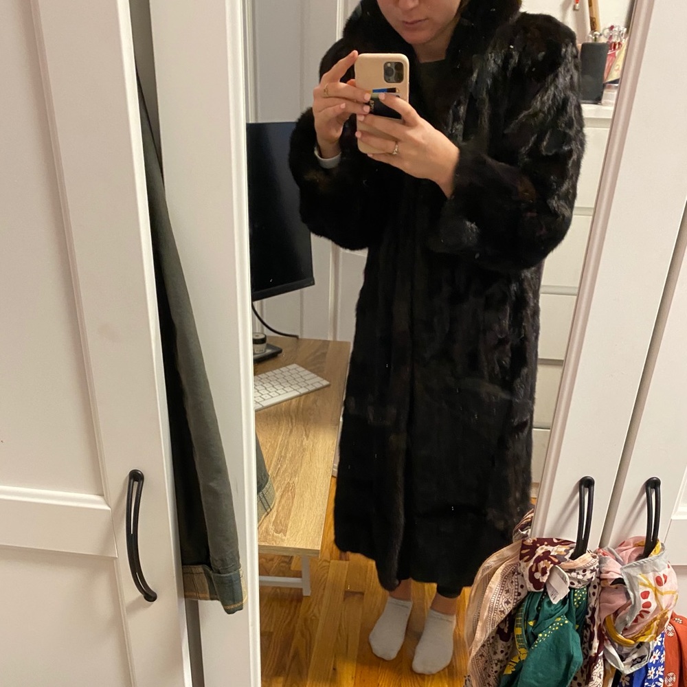Full length mink coat - new condition
